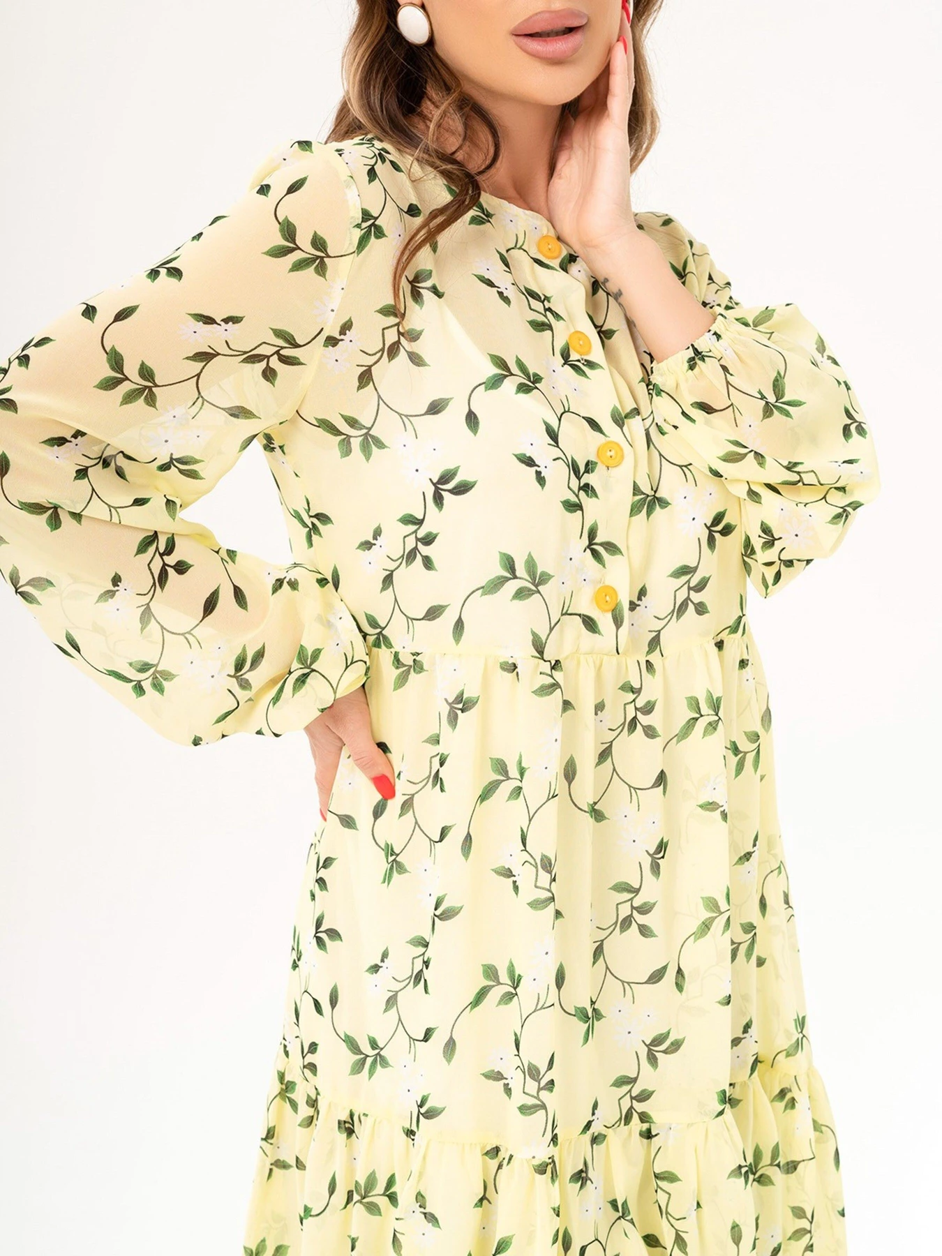 Сукні ISSA Plus модель 14054_yellow Сукні ISSA Plus модель 14054_yellow Фото