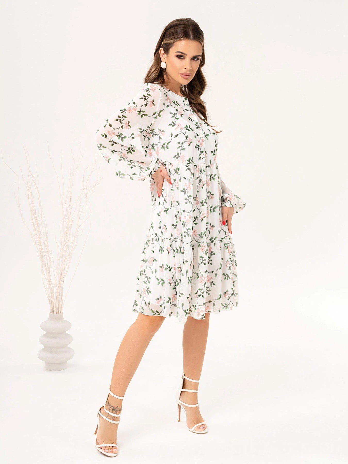 Сукні ISSA Plus модель 14055_white Сукні ISSA Plus модель 14055_white Фото