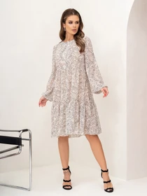 Сукні ISSA Plus модель 14056_beige Фото