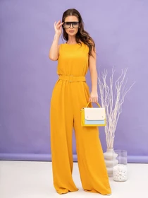 Комбінезони ISSA Plus модель 14064_mustard Фото