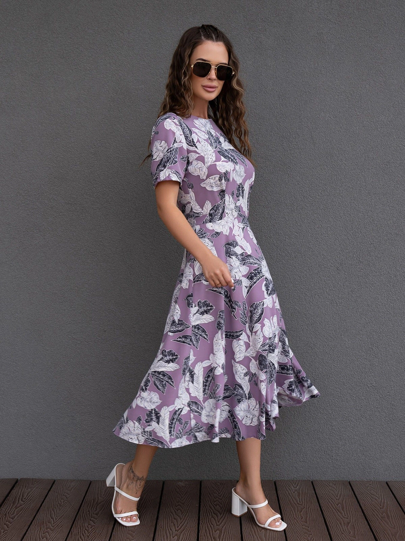 Сукні ISSA Plus модель 14082_lilac Сукні ISSA Plus модель 14082_lilac Фото