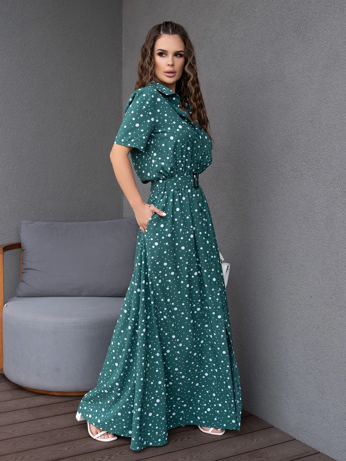 Сукні ISSA Plus модель 14086_green Фото