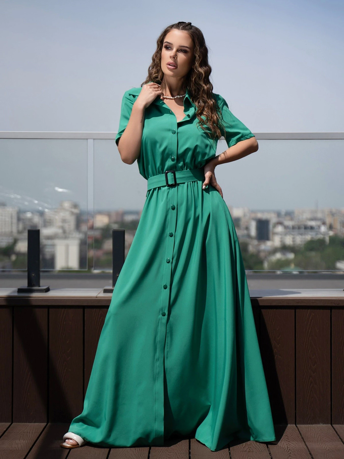Сукні ISSA Plus модель 14089_green Фото