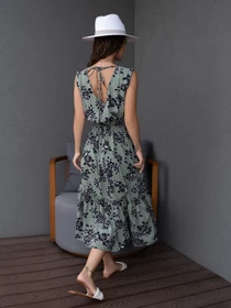 Сукні ISSA Plus модель 14095_olive Фото