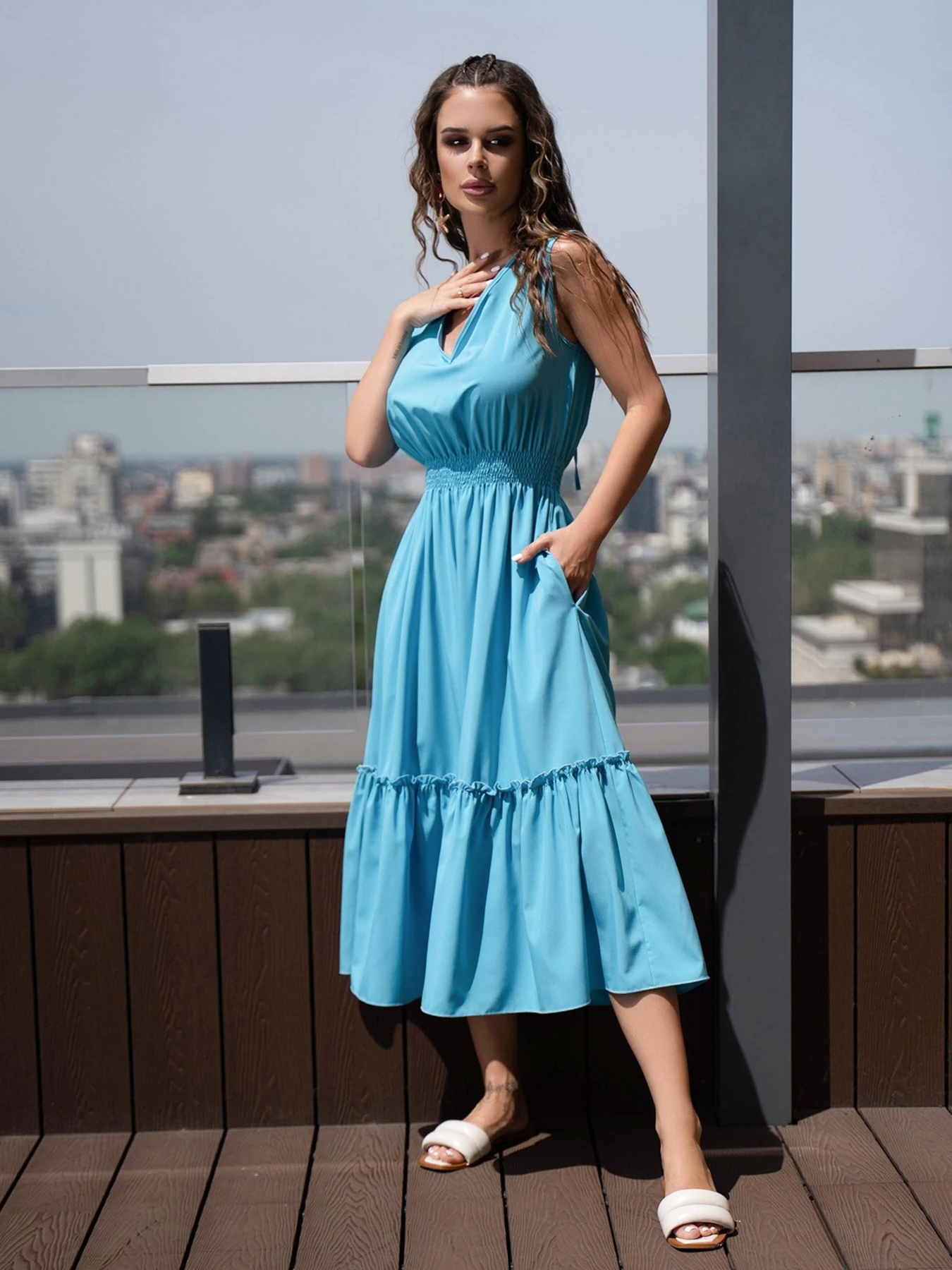 Сукні ISSA Plus модель 14096_blue Фото