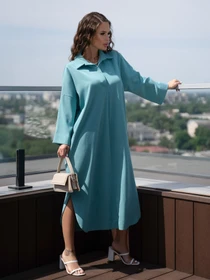 Сукні ISSA Plus модель 14099_turquoise Фото