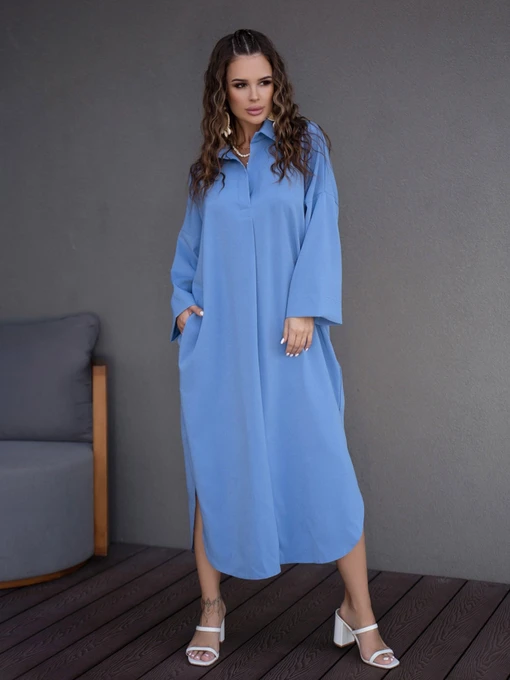 Платья ISSA Plus модель 14099_blue Фото