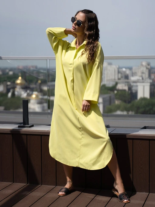 Платья ISSA Plus модель 14099_yellow Фото