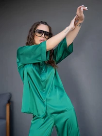 Костюмы ISSA Plus модель 14100_green Фото