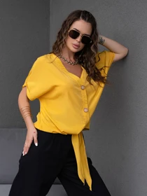 Сорочки ISSA Plus модель WN20-494_mustard Фото