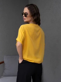 Сорочки ISSA Plus модель WN20-494_mustard Фото
