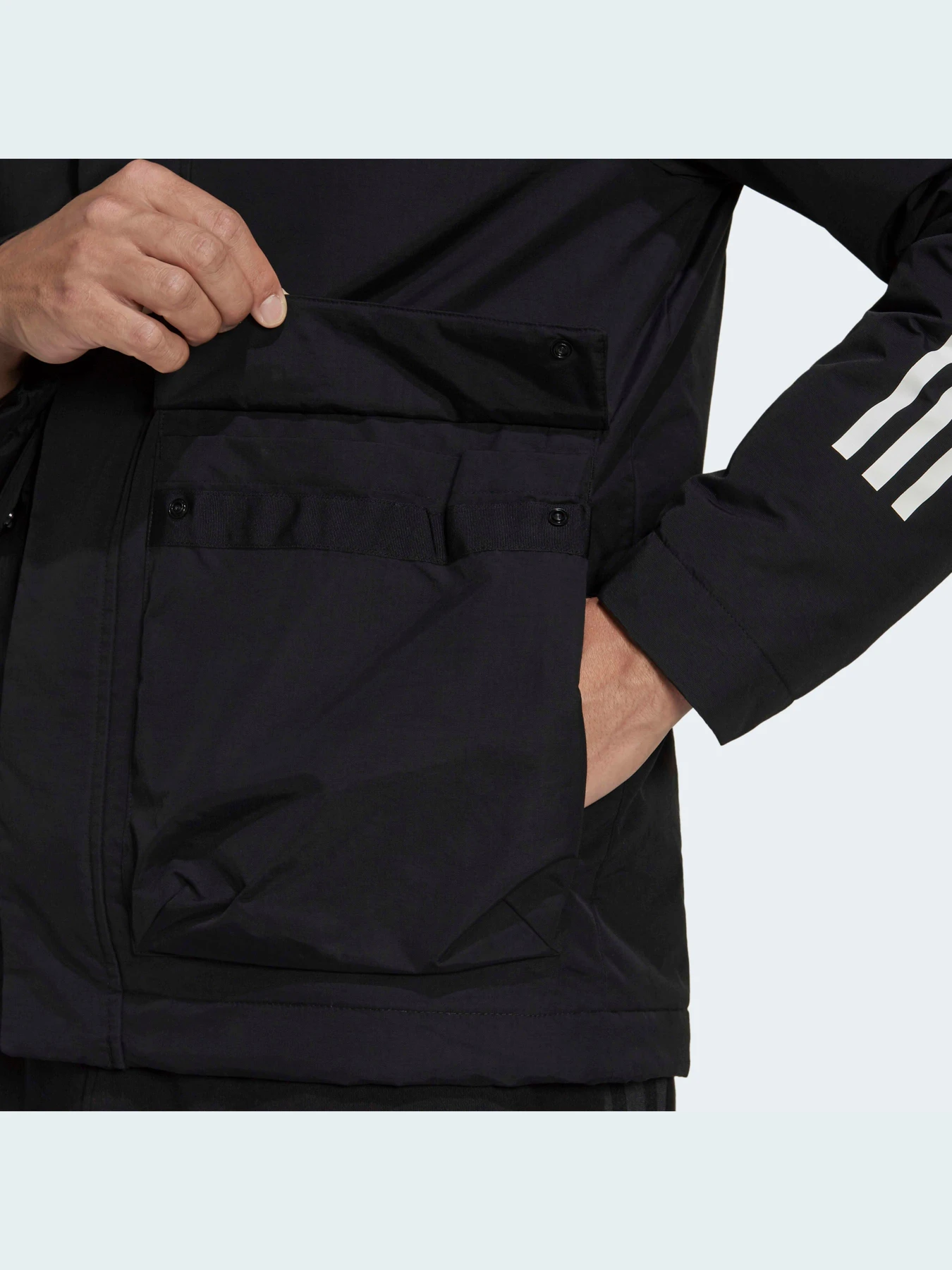 Куртки и дубленки Adidas 3 Stripes модель GT1688 Куртки и дубленки Adidas 3 Stripes модель GT1688 Фото
