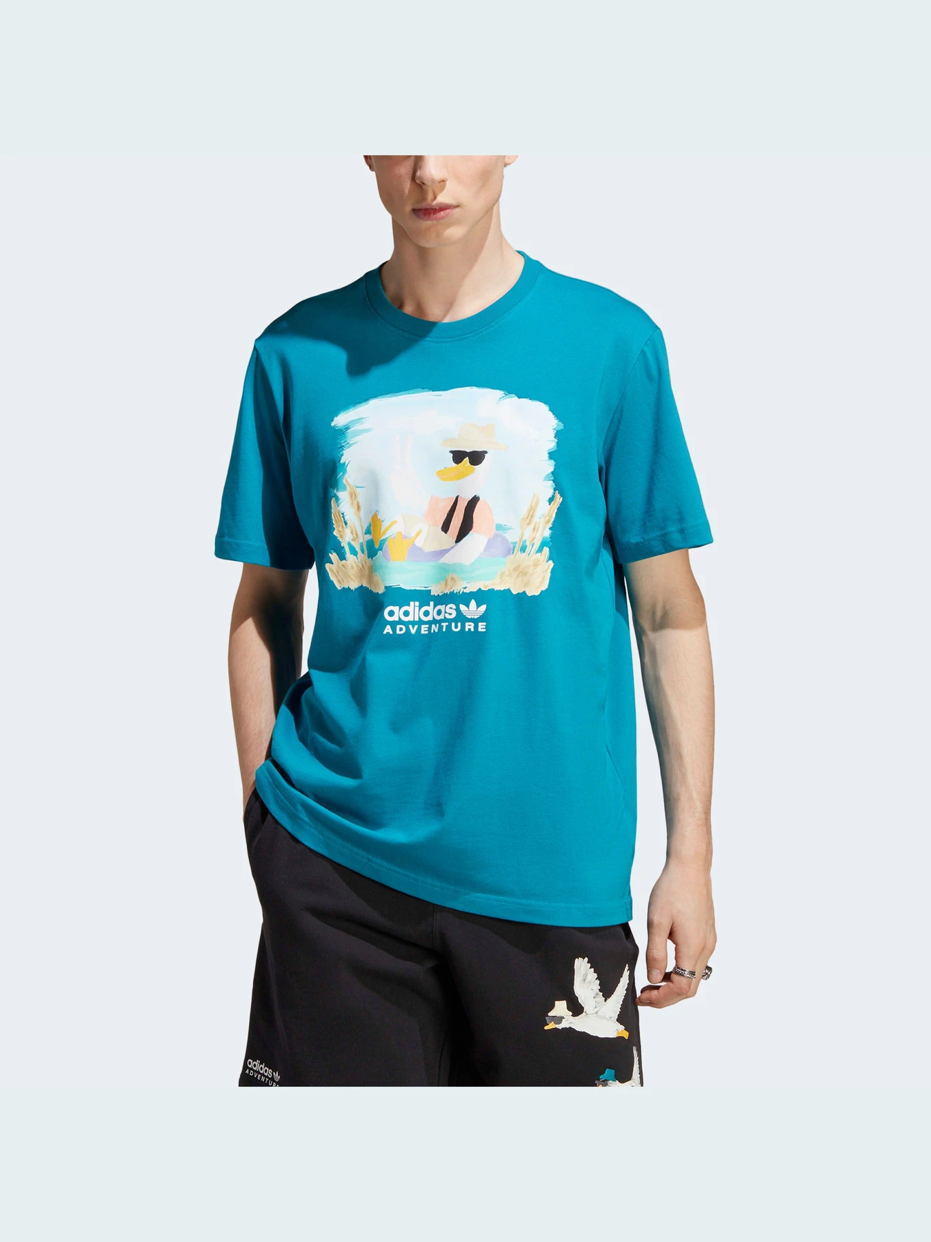 Футболки и поло Adidas Graphics модель HZ1146 Футболки и поло Adidas Graphics модель HZ1146 Фото
