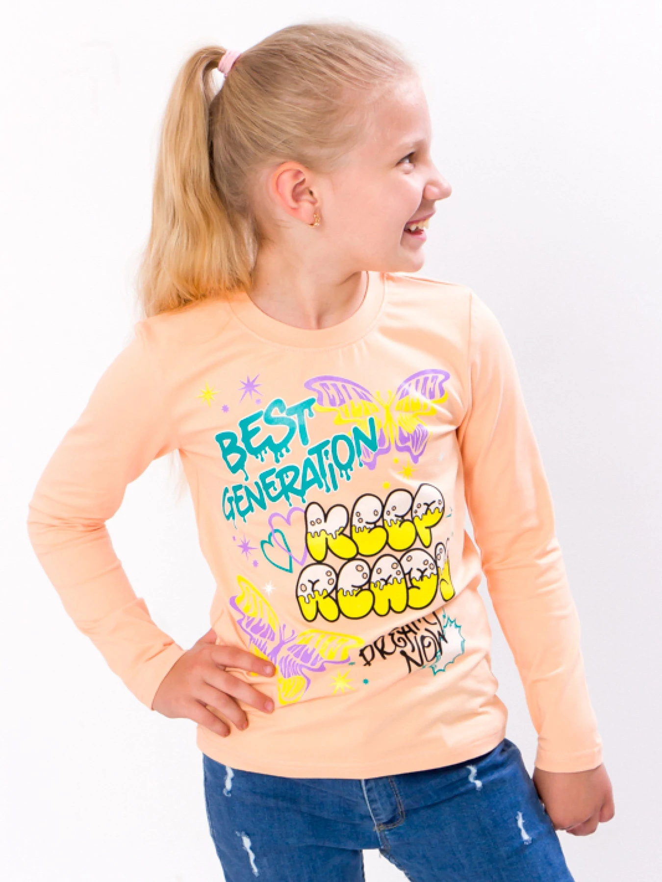 Худи и свитшоты Носи своє модель 6025-036-33-5-pomaranchevo-persikovij-best Фото