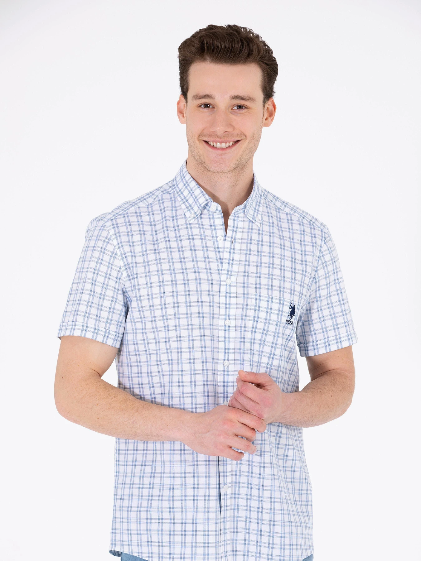 Рубашки US Polo модель G081GL004.000.1584224.VR033 Фото
