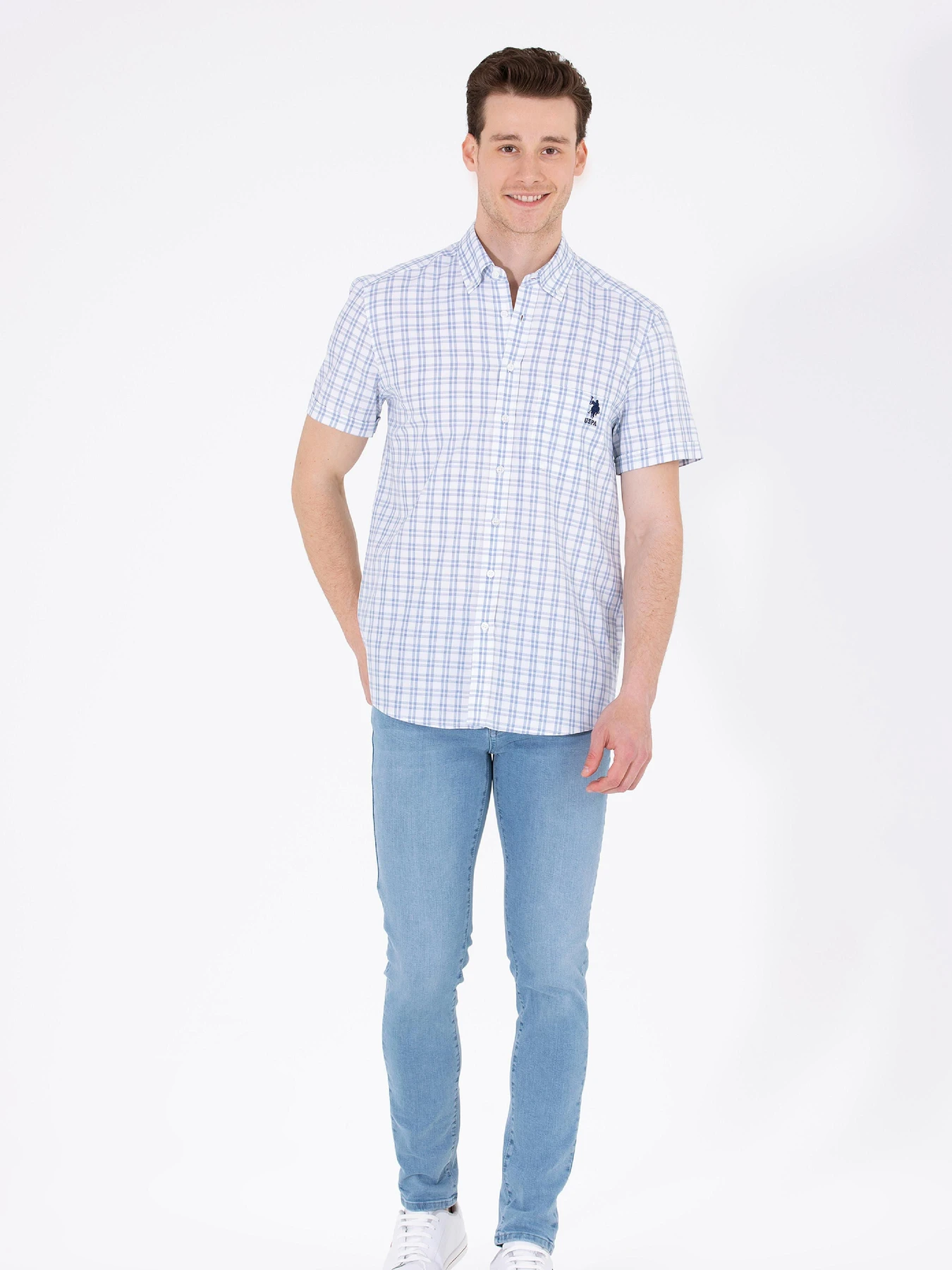 Рубашки US Polo модель G081GL004.000.1584224.VR033 Фото