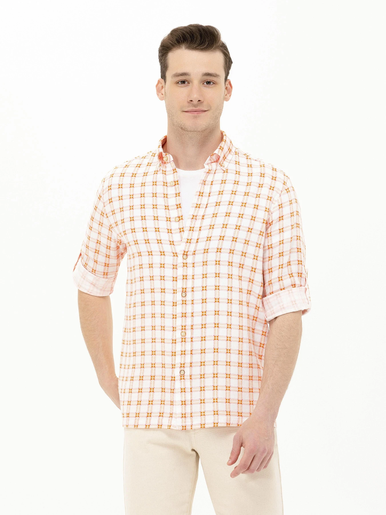 Рубашки US Polo модель G081SZ004.000.1573353.VR031 Фото
