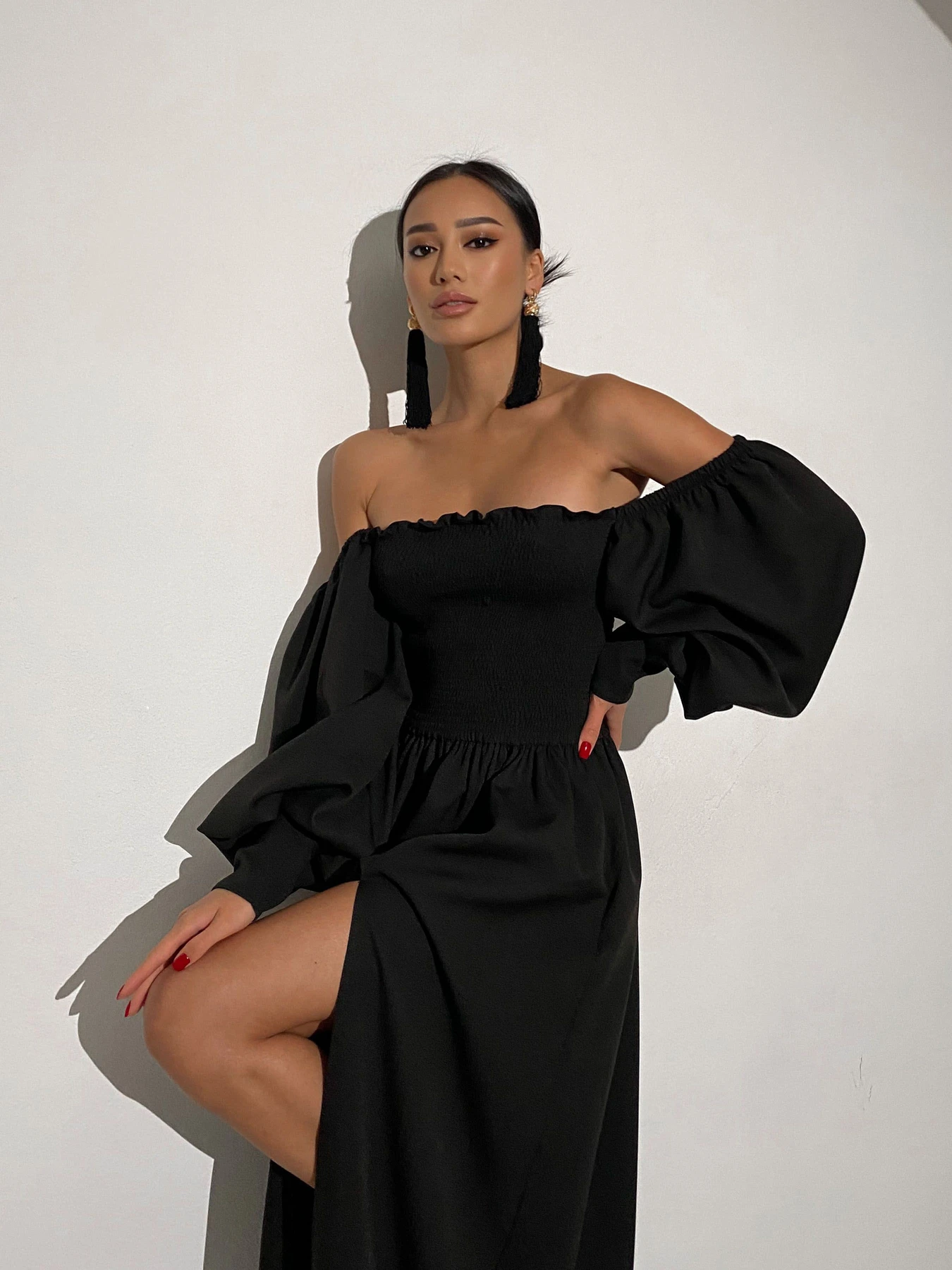 Платья Jadone Fashion модель Suknya_Dilara_chorniy Фото