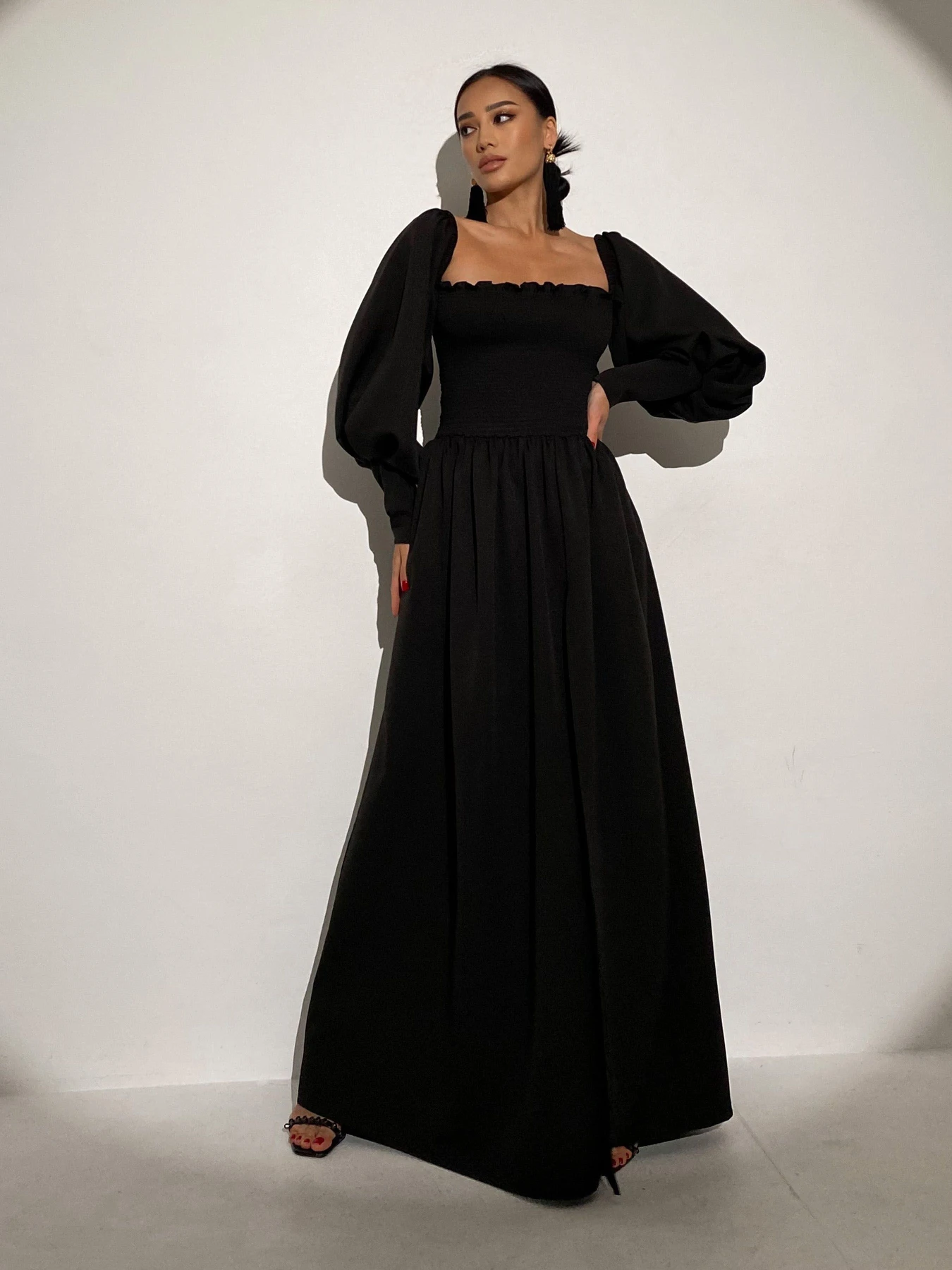 Платья Jadone Fashion модель Suknya_Dilara_chorniy Фото