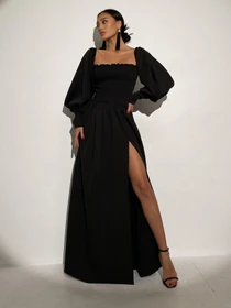 Платья Jadone Fashion модель Suknya_Dilara_chorniy Фото
