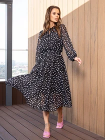 Платья ISSA Plus модель 14108_black Фото