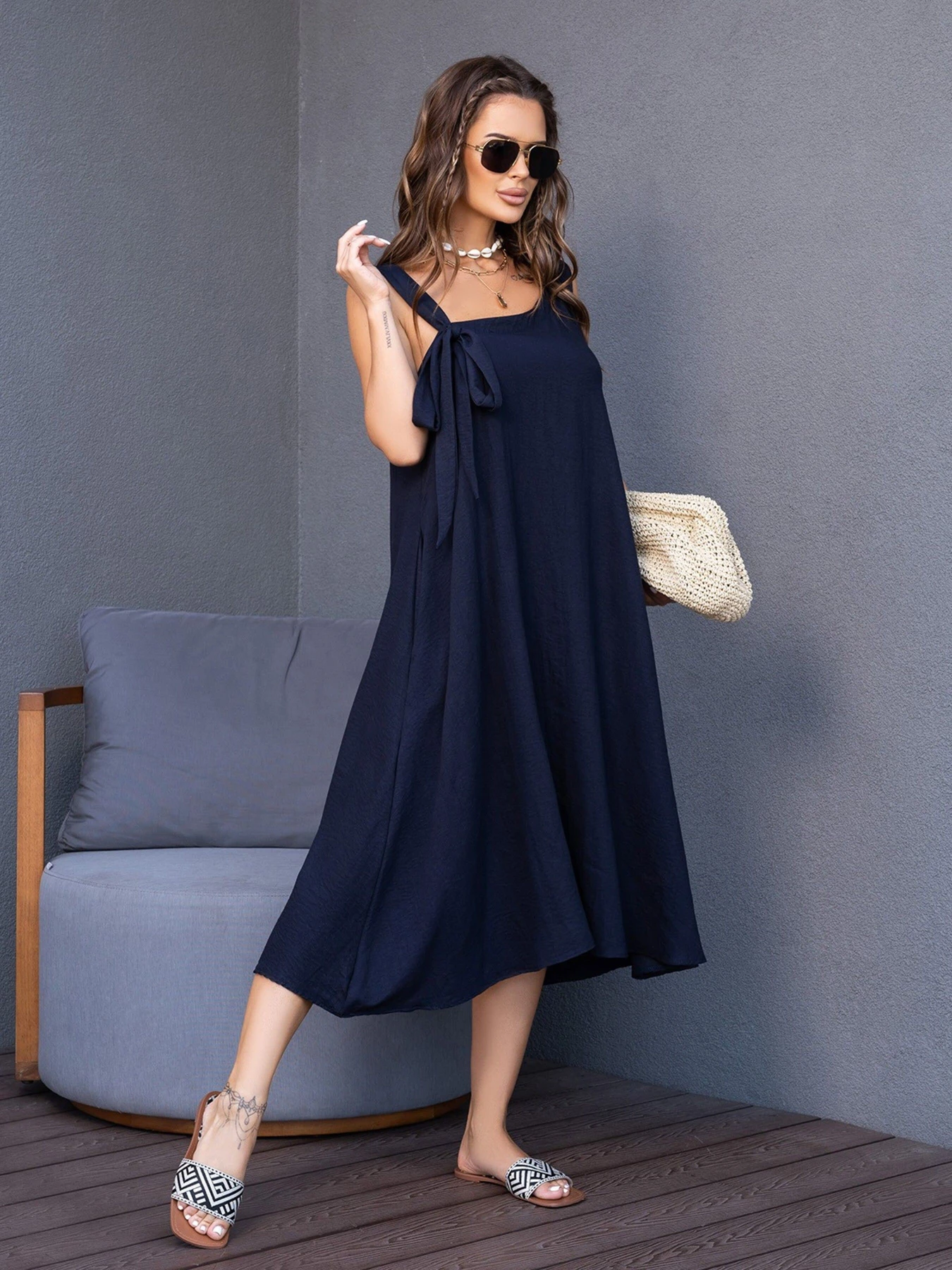 Платья ISSA Plus модель 14123_blue Платья ISSA Plus модель 14123_blue Фото