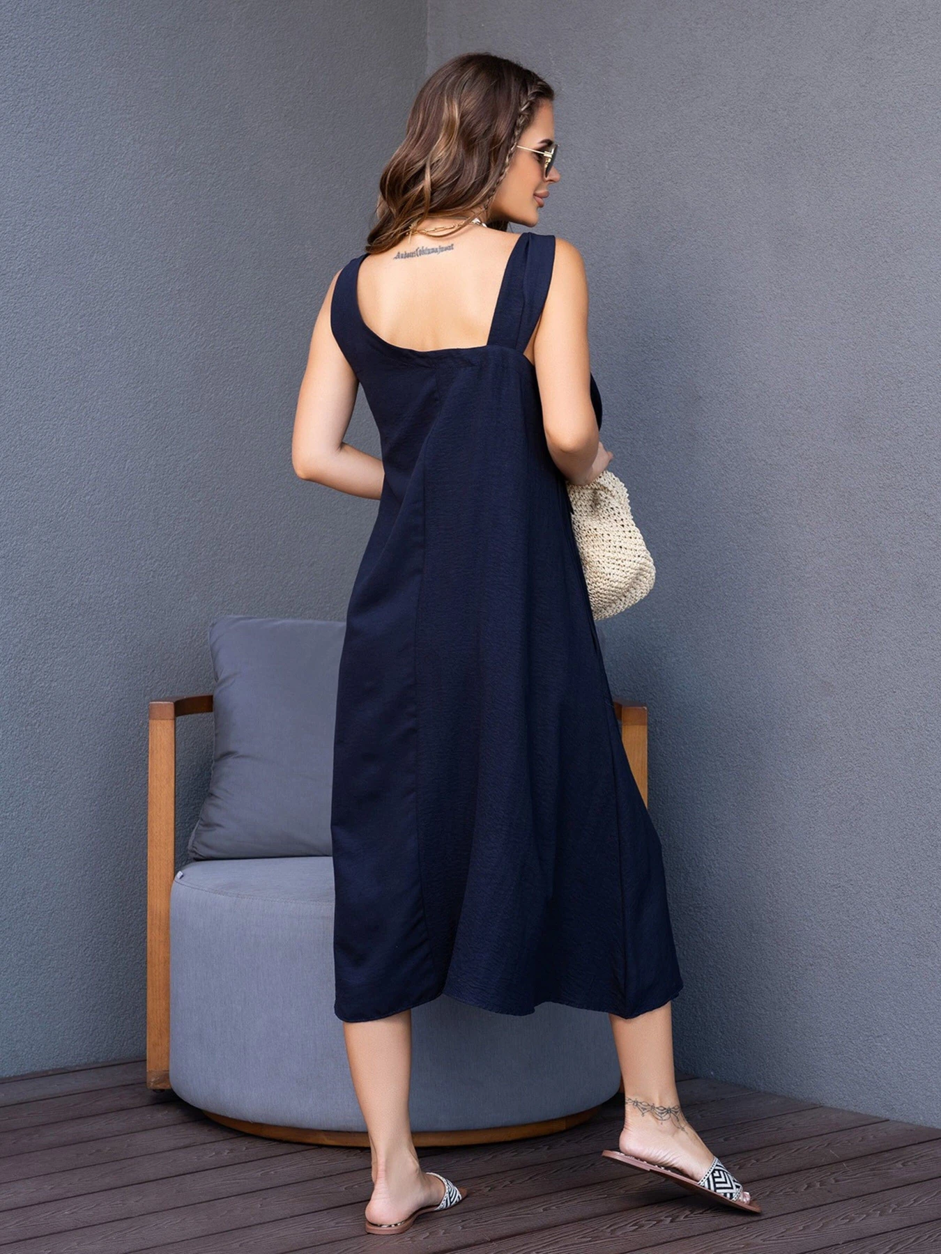 Платья ISSA Plus модель 14123_blue Платья ISSA Plus модель 14123_blue Фото