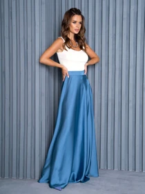 Спідниці ISSA Plus модель 14128_blue Фото