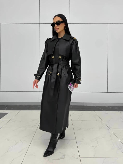 Пальта та плащі Jadone Fashion модель Trench_Nekst_podovzhenyy_chor Фото