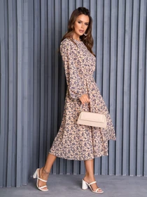 Сукні ISSA Plus модель 14131_beige Фото
