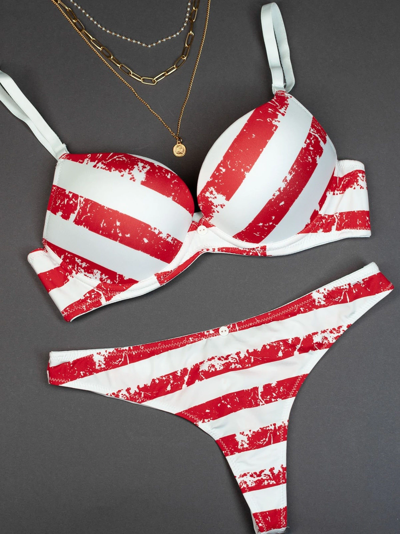 Нижнее белье ISSA Plus модель BL2-774_whitered Фото