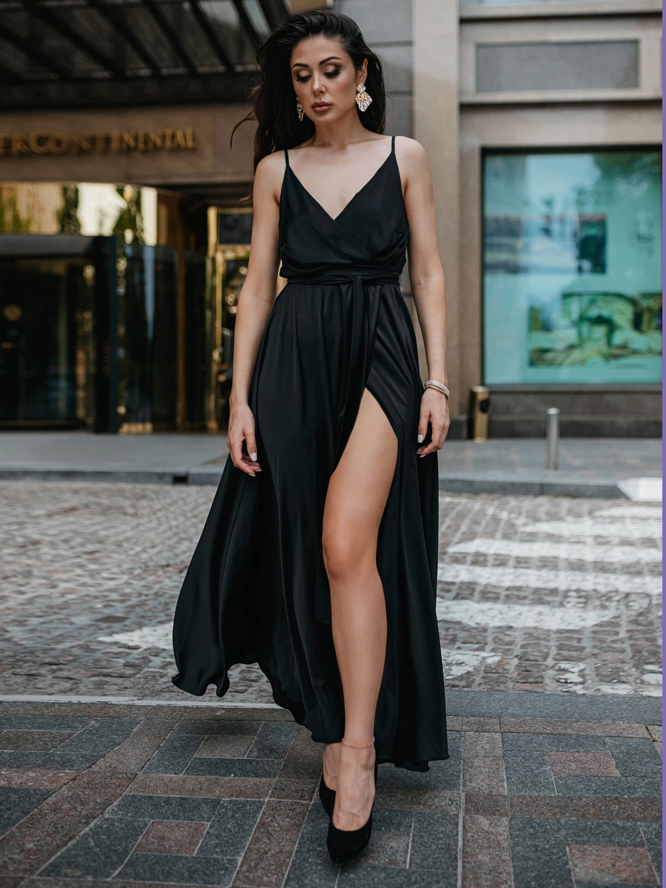 Платья Jadone Fashion модель Suknya_Bonsi_chorna Фото