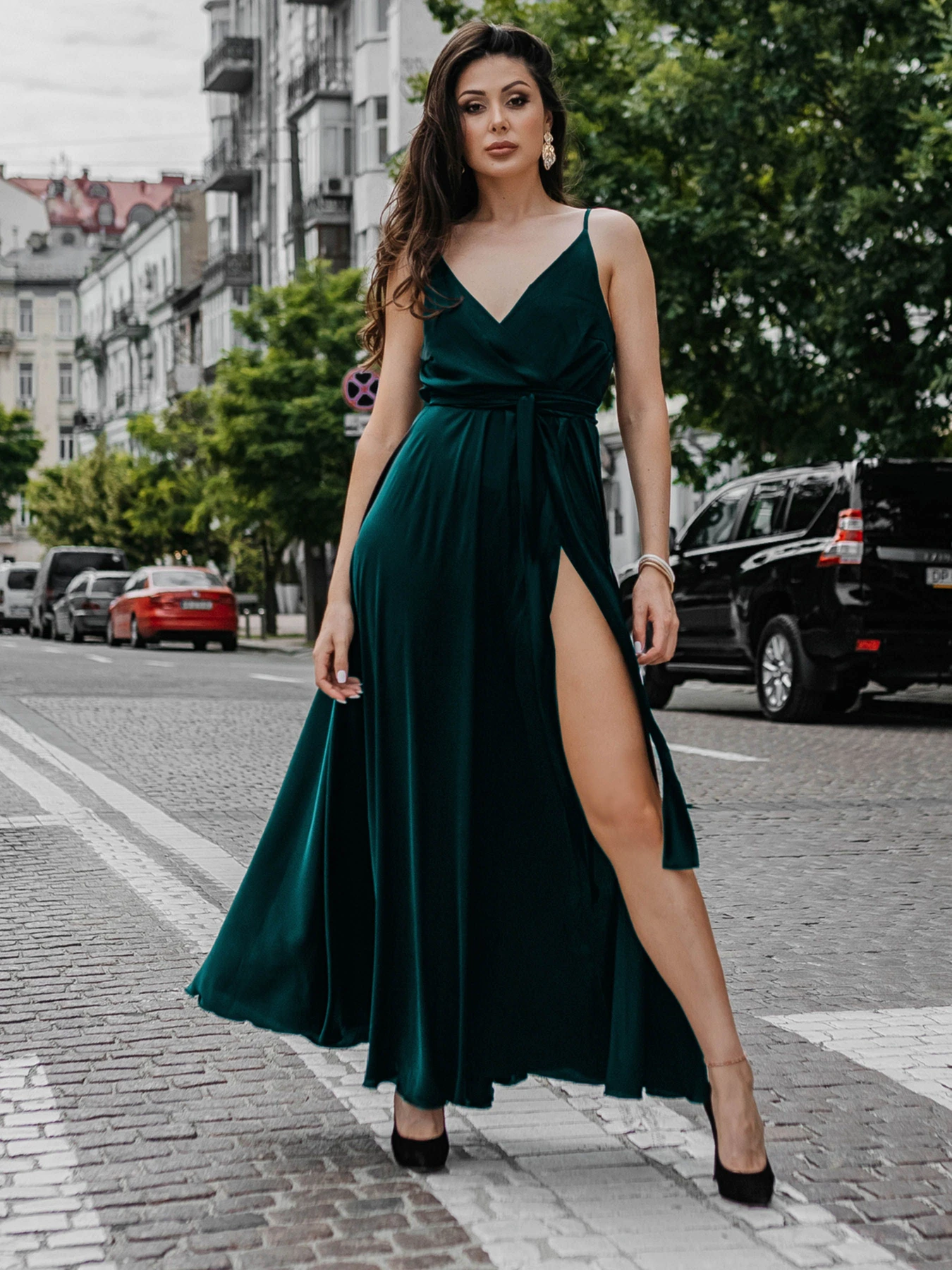 Платья Jadone Fashion модель Suknya_Bonsi_smaragd Фото