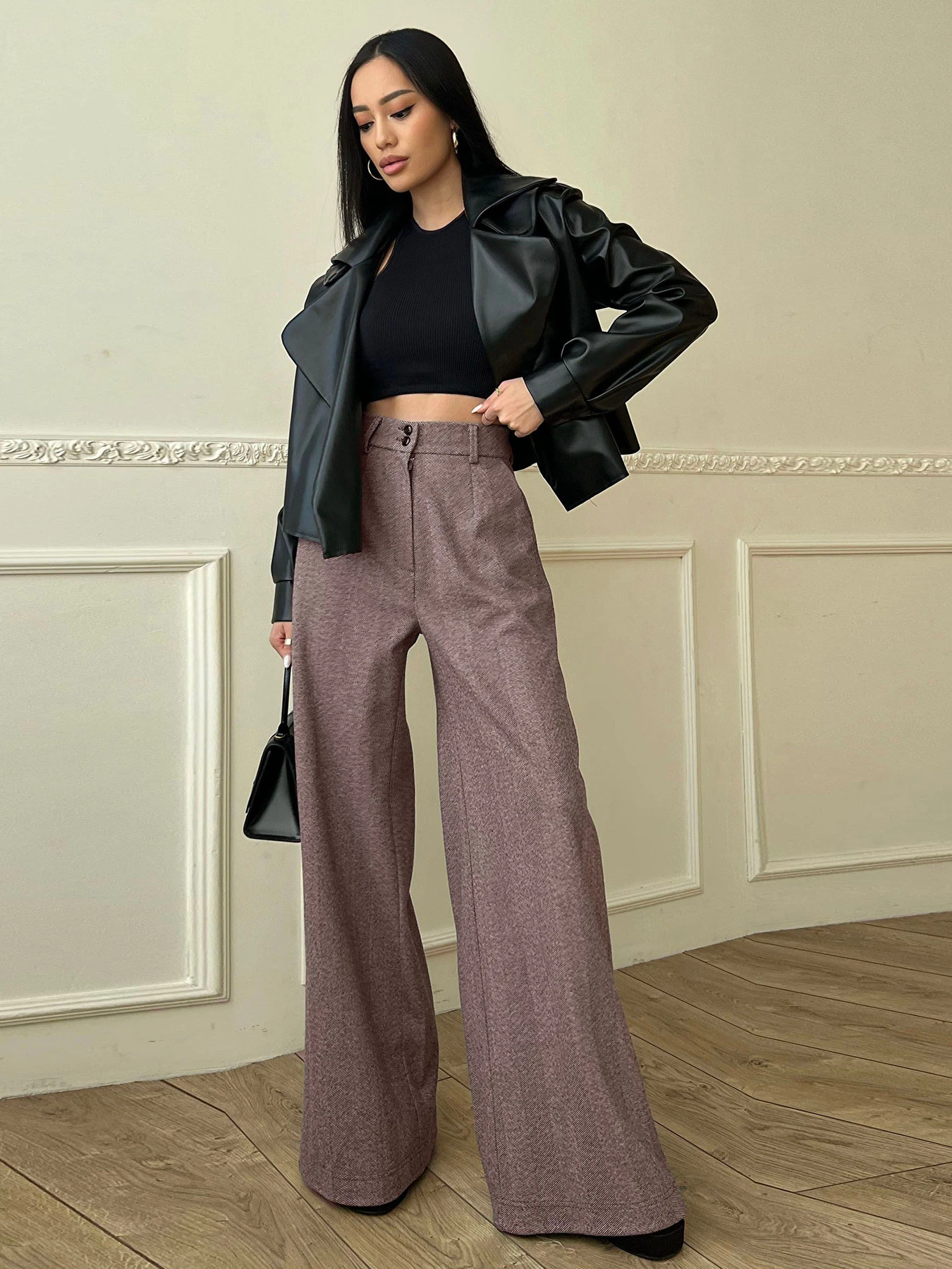 Штани Jadone Fashion модель Bryuky_Fiva_korychnevyy Фото