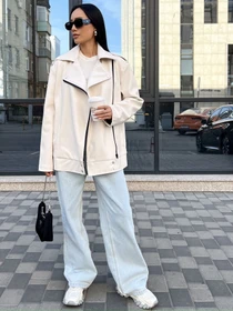 Куртки та дублянки Jadone Fashion модель Kurtka_Derbi_bila Фото