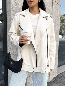 Куртки та дублянки Jadone Fashion модель Kurtka_Derbi_bila Фото