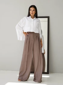 Брюки Jadone Fashion модель Bryuky_Dzhyl_korychnevyy Фото