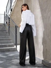 Брюки Jadone Fashion модель Bryuky_palatstso_Siti_chornyy Фото