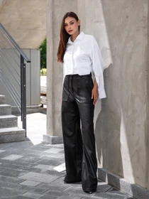 Брюки Jadone Fashion модель Bryuky_palatstso_Siti_chornyy Фото