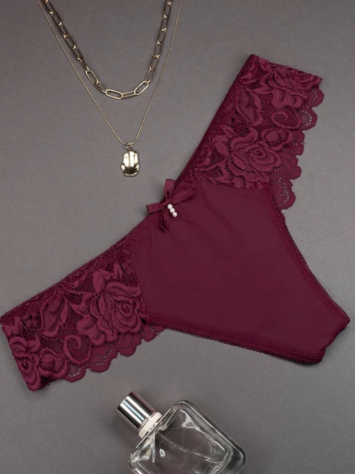 Нижнее белье ISSA Plus модель BL2-836_burgundy Фото