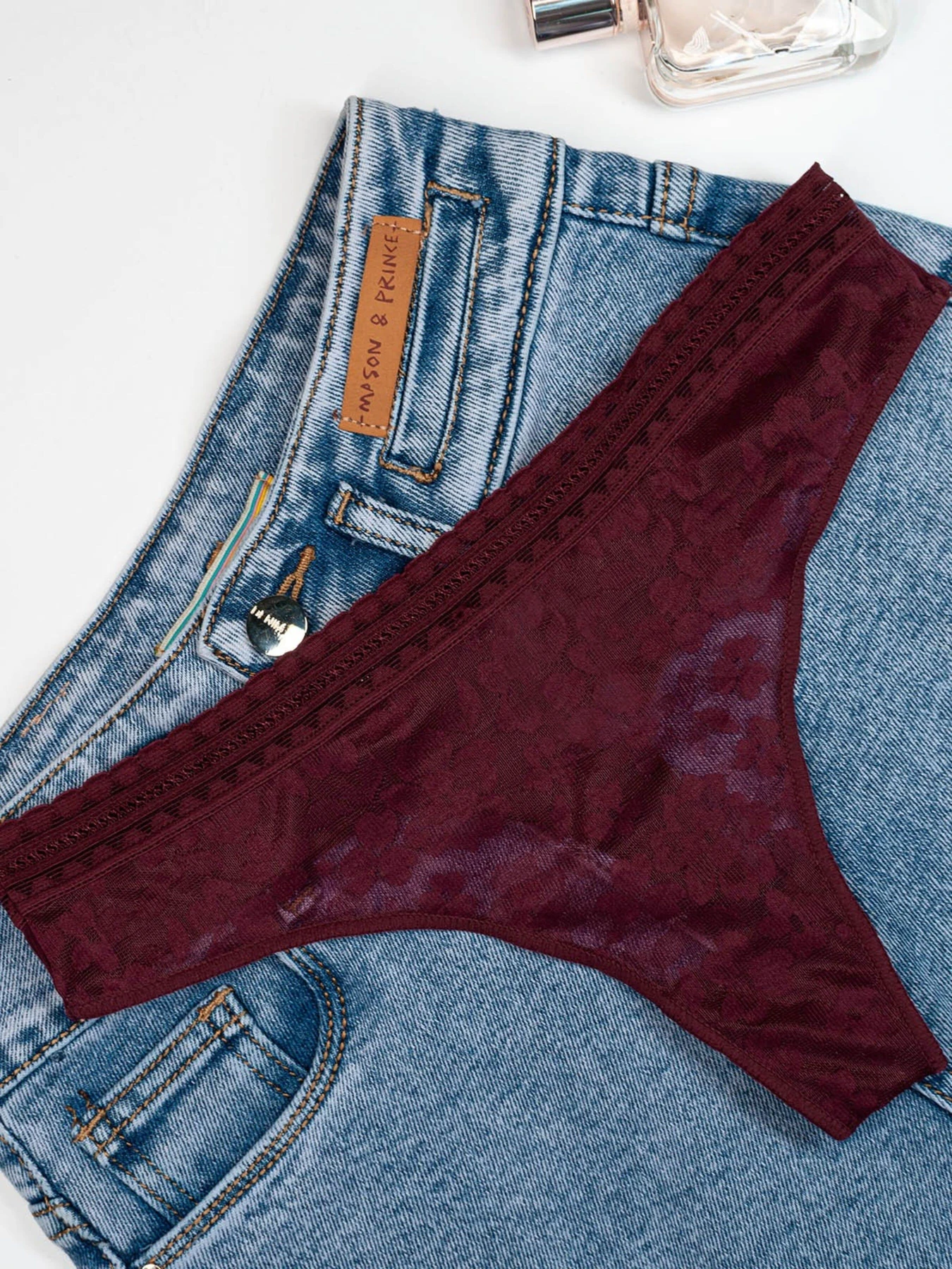 Нижня білизна ISSA Plus модель BL2-855_burgundy Нижня білизна ISSA Plus модель BL2-855_burgundy Фото