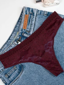 Нижня білизна ISSA Plus модель BL2-855_burgundy Фото