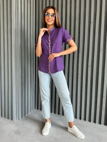Вышиванки ISSA Plus модель WN20-527_purple Фото