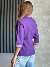 Вышиванки ISSA Plus модель WN20-528_purple Фото