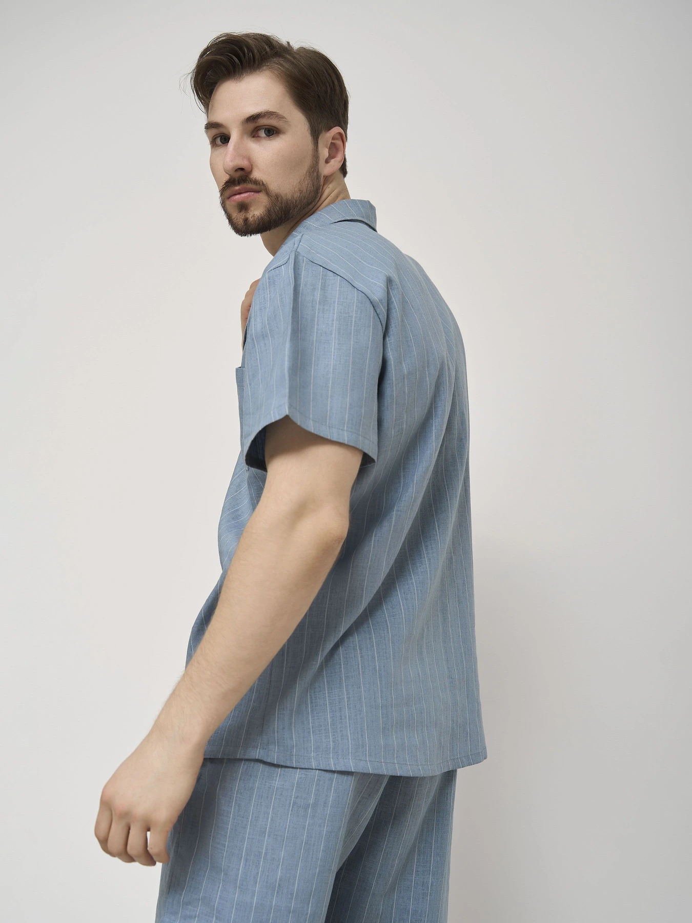 Одежда для дома и сна HANDY WEAR Linen Strip Short модель 0262 Одежда для дома и сна HANDY WEAR Linen Strip Short модель 0262 Фото
