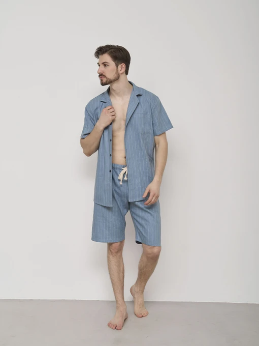 Одежда для дома и сна HANDY WEAR Linen Strip Short модель 0262 Фото