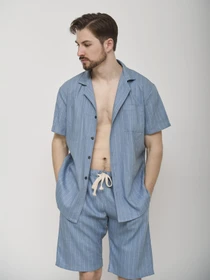 Одежда для дома и сна HANDY WEAR Linen Strip Short модель 0262 Фото