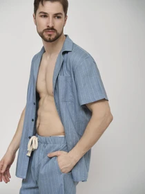 Одежда для дома и сна HANDY WEAR Linen Strip Short модель 0262 Фото