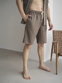 Одежда для дома и сна HANDY WEAR Linen Strip Short модель 0261 Фото