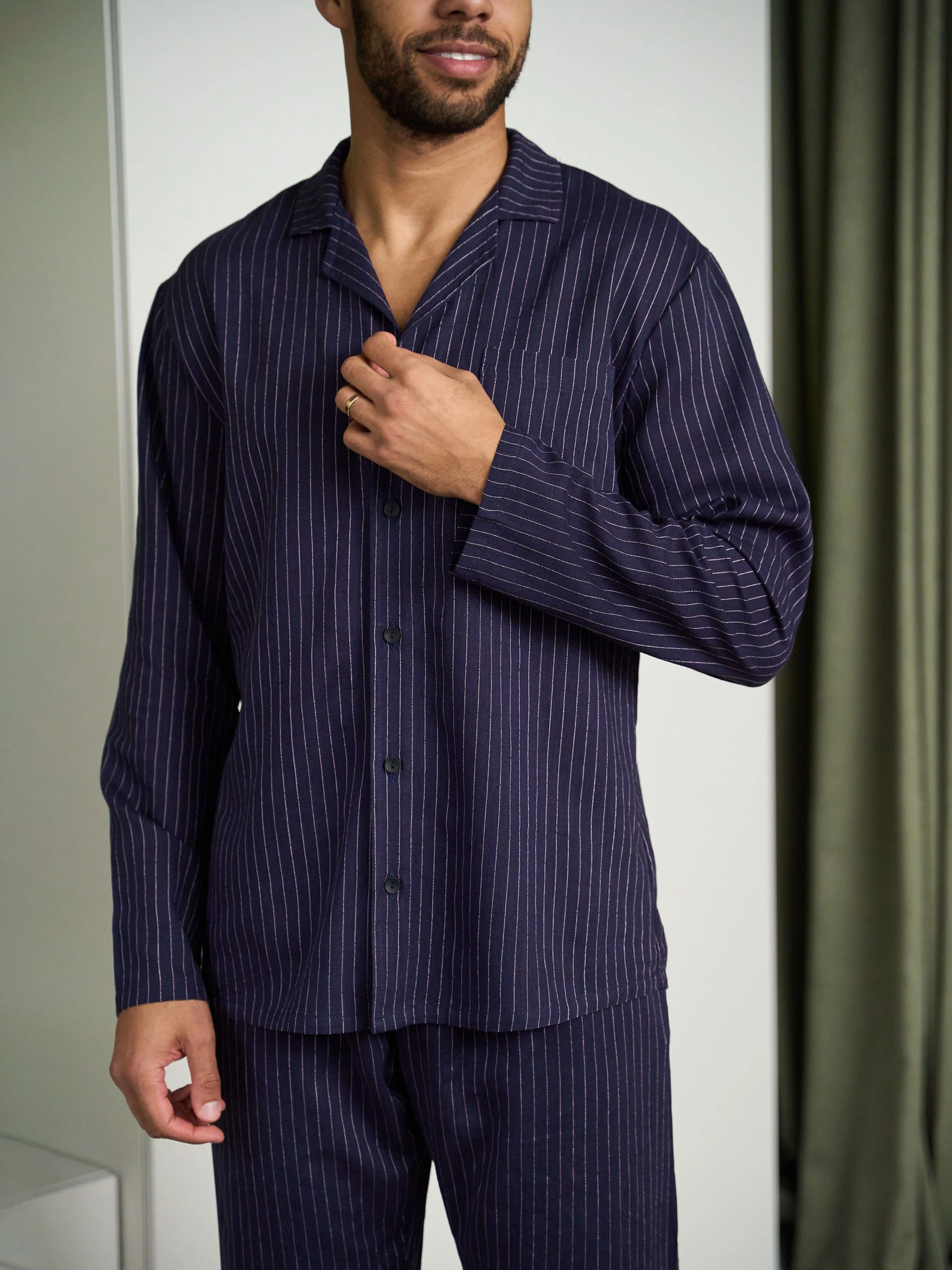 Чоловіча Піжама HANDY WEAR Linen Strip фото 3